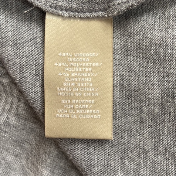 𝅺joan Vass l Gray Long Sleeve Tunic - Picture 7 of 7